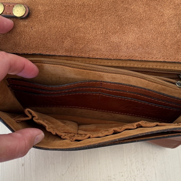 Patricia Nash Brown Leather Crossbody Bag - Picture 6 of 14